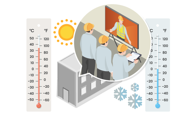 厳しい気候条件